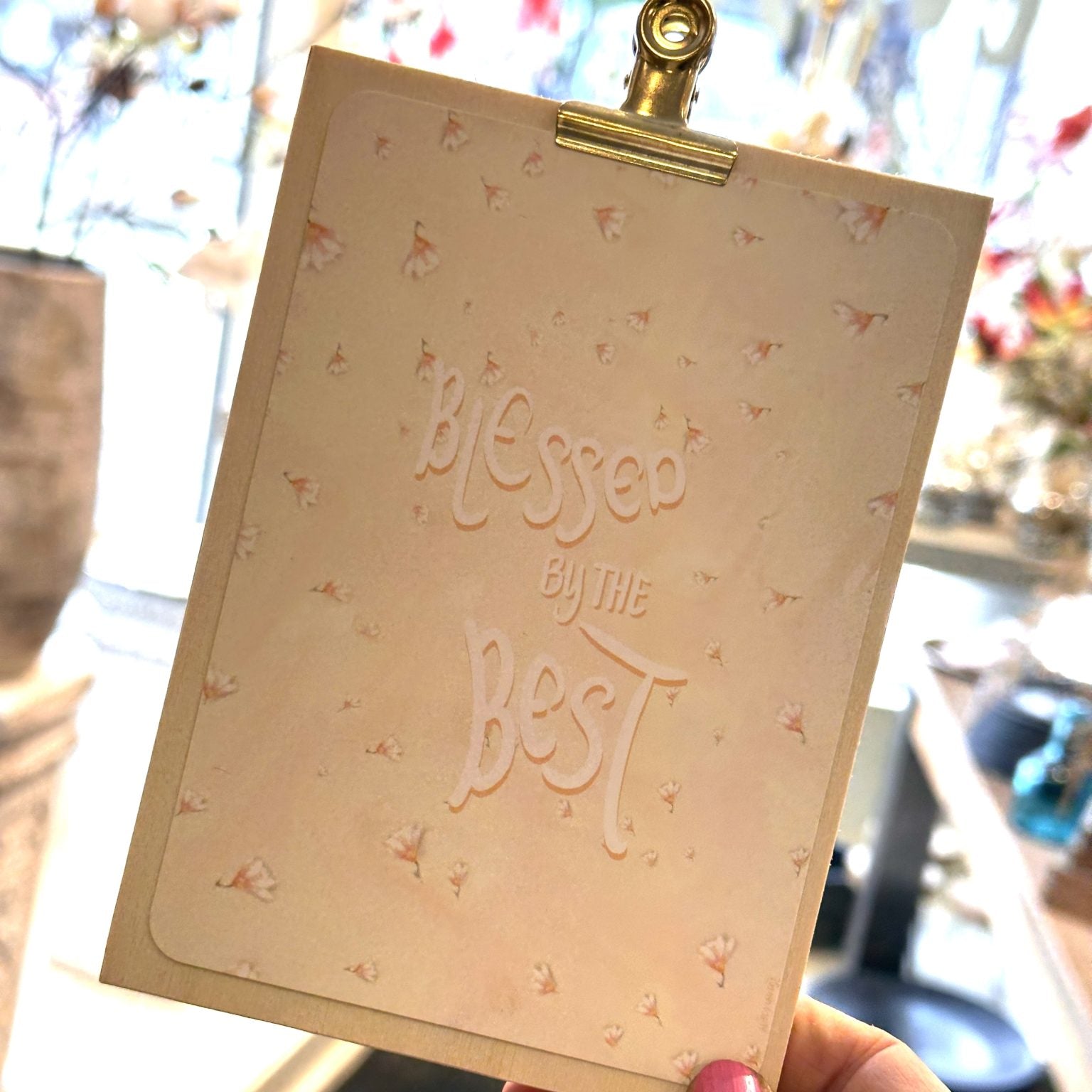 Blessed by the best | (Interieur) kaart A6