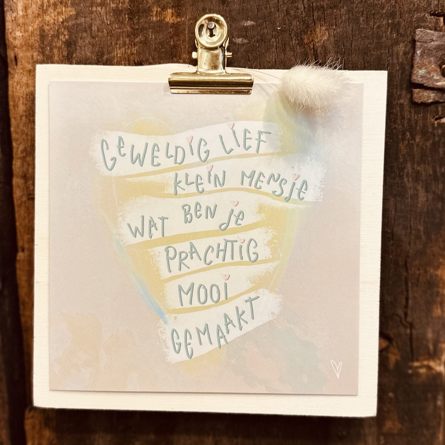 Geweldig lief klein meisje | kaart classic