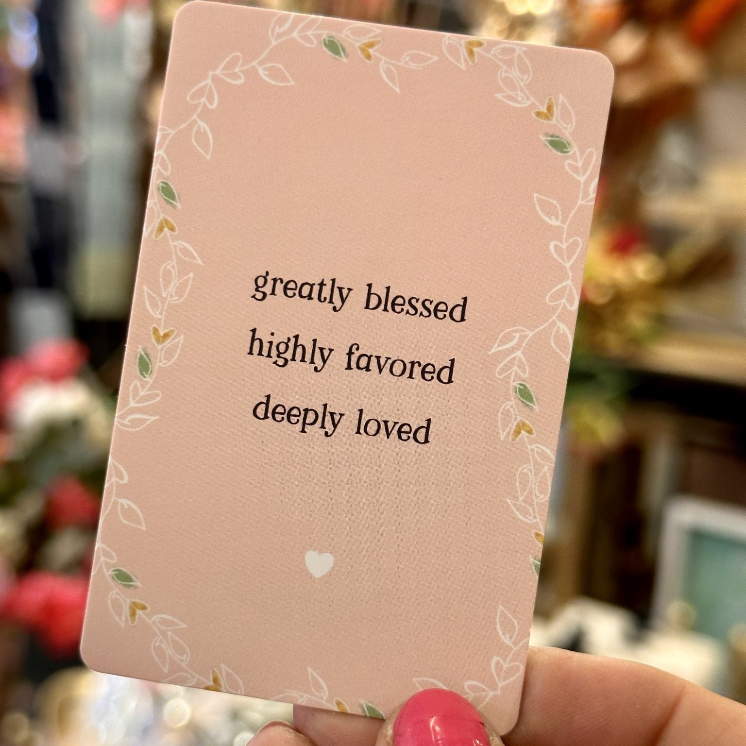 Greatly blessed | Minikaartje