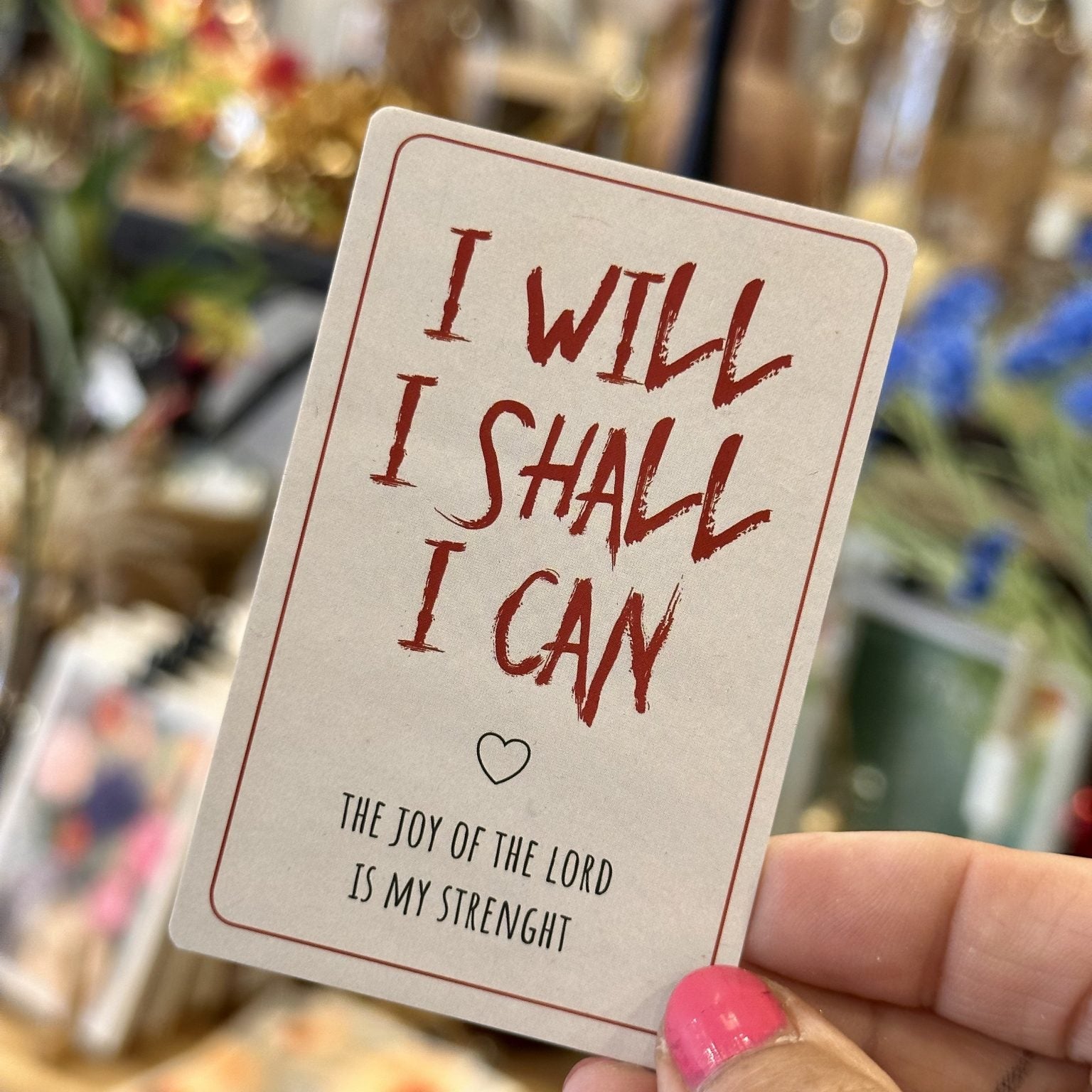 I Will, I Shall, I Can | Minikaartje