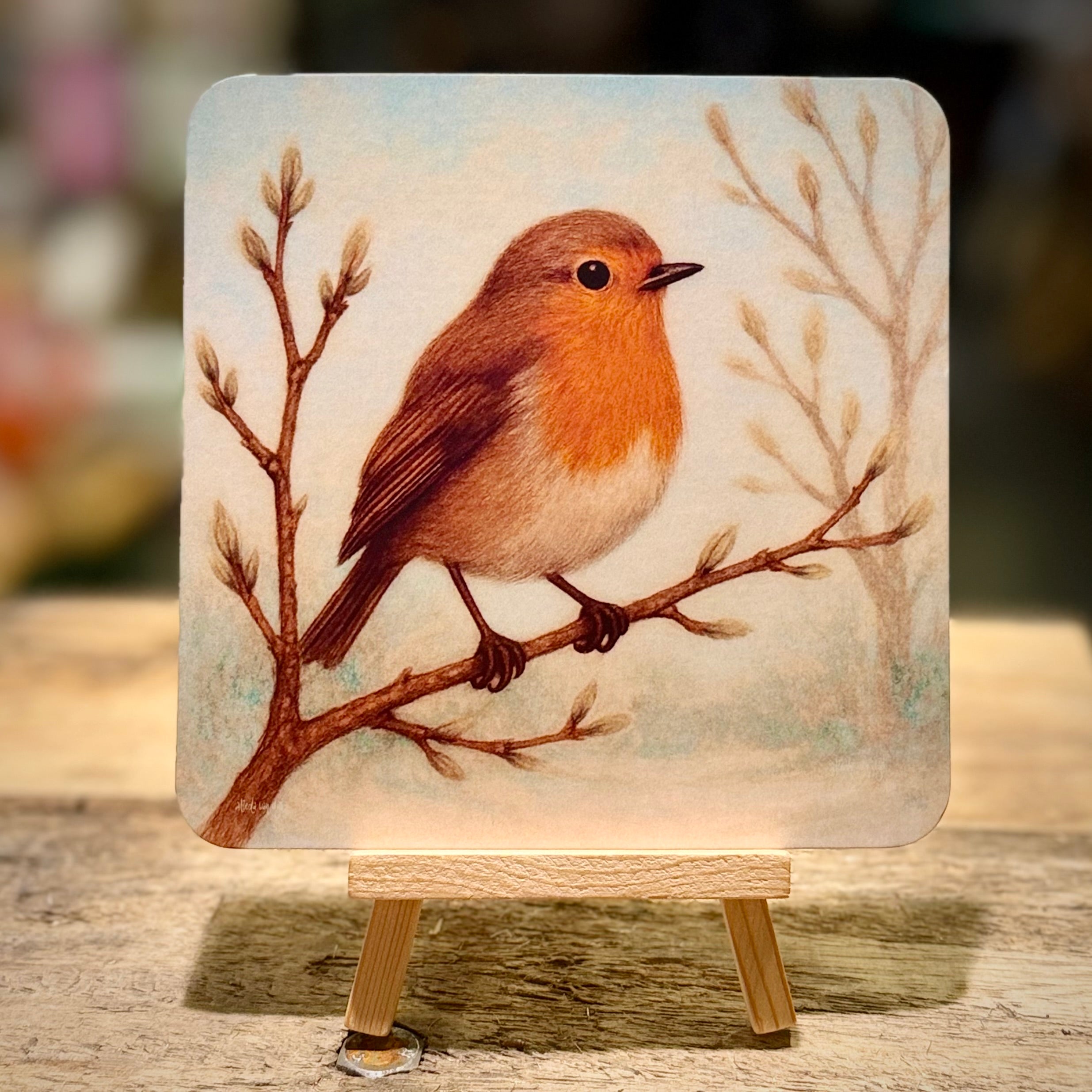 Dear Robin (Spring) | Blank | Square Card