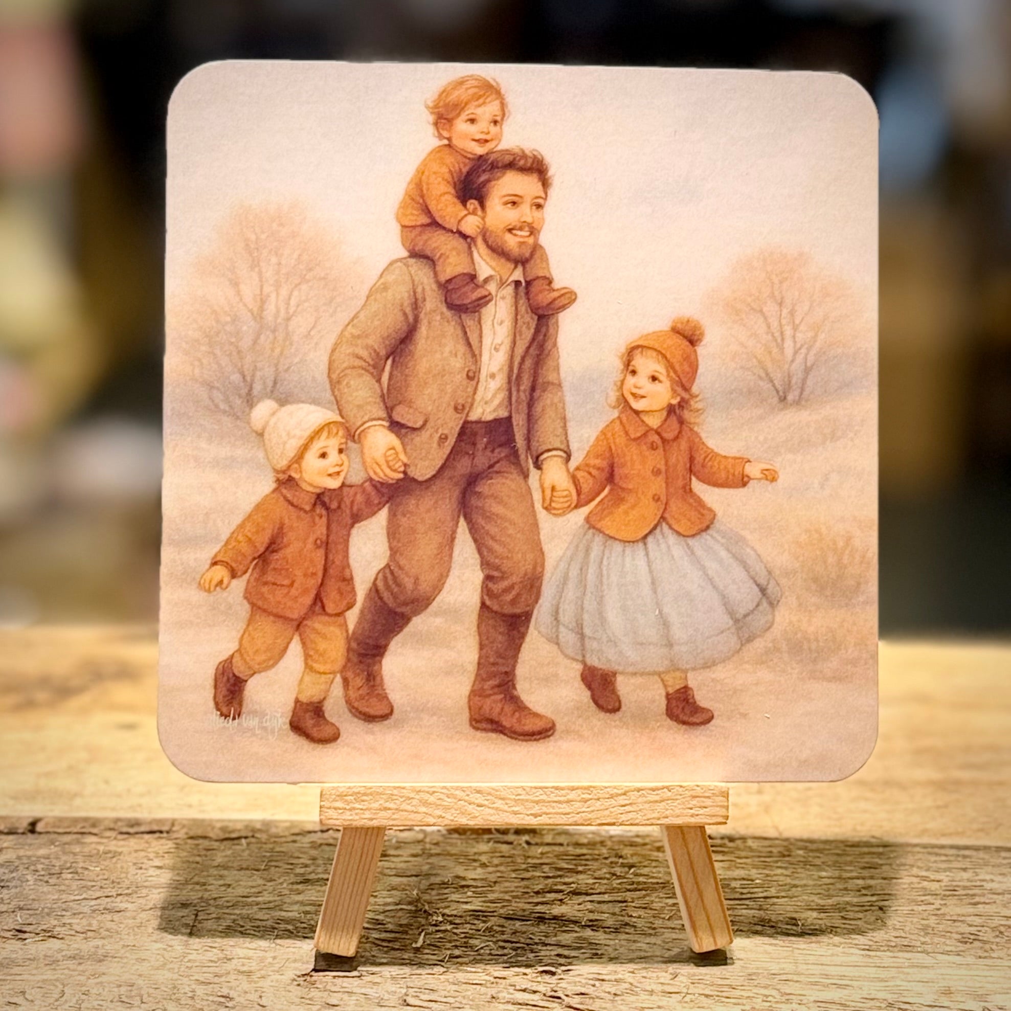 Like a Father | Blank | Square Card