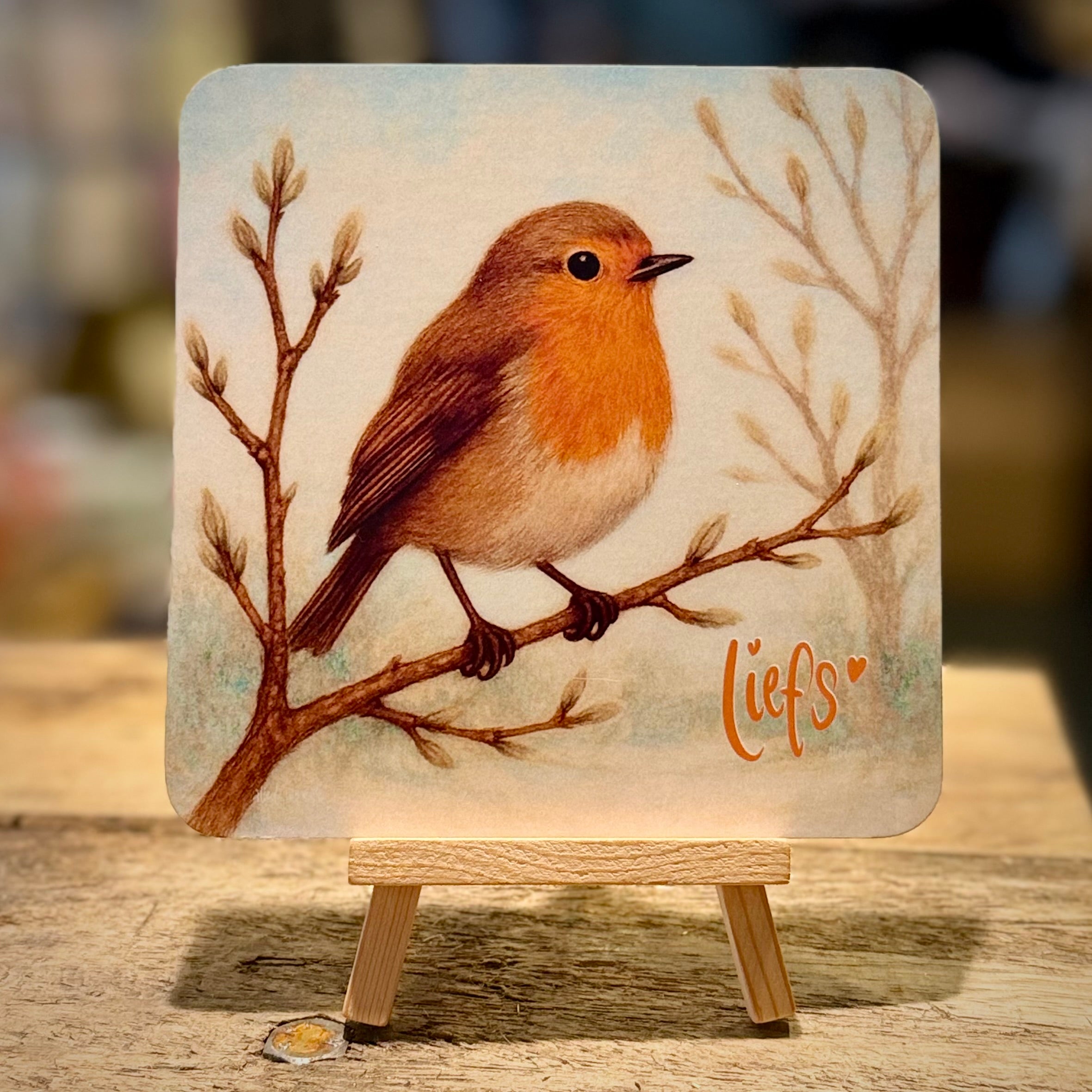 Dear Robin (Spring) | Square Card