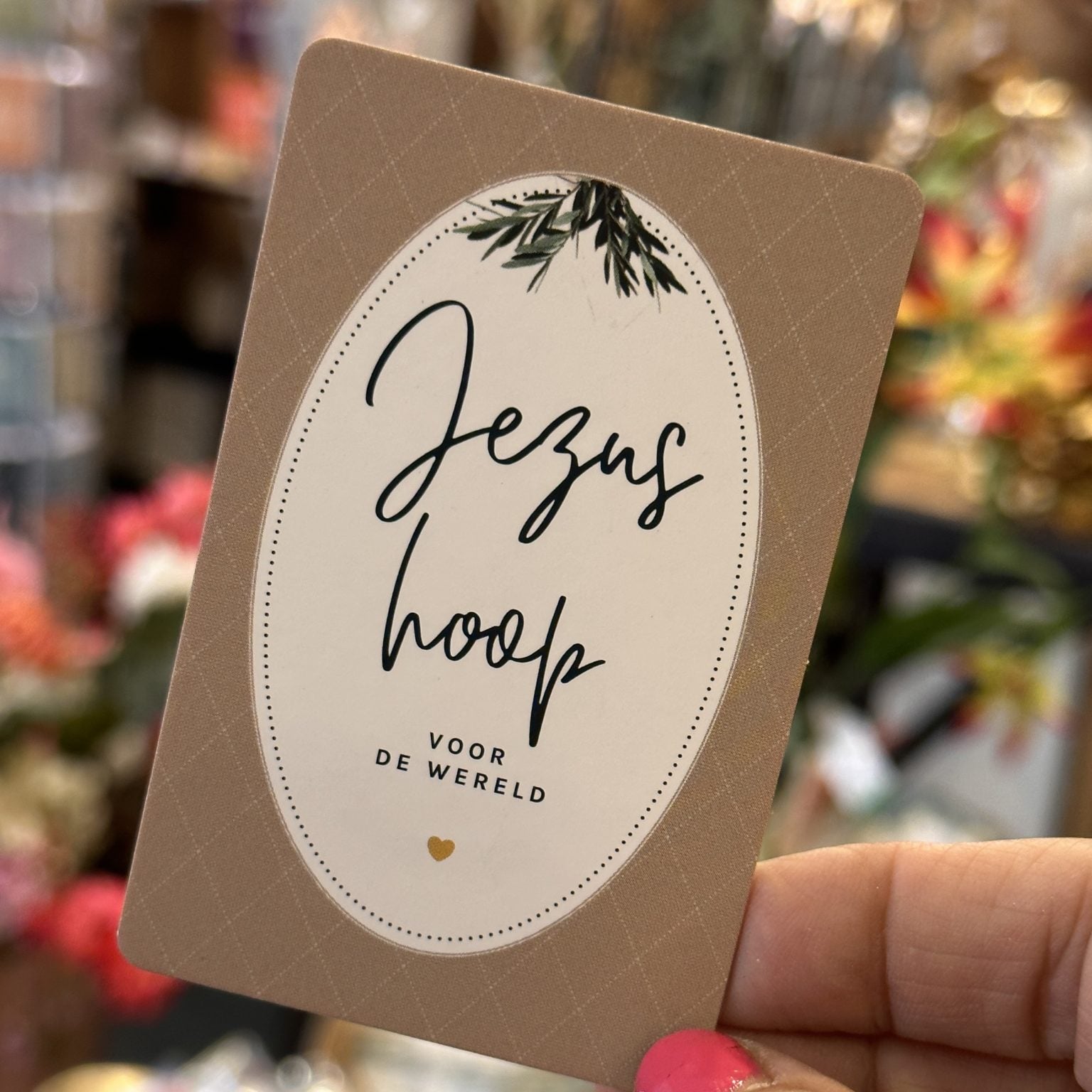 Jezus hoop voor de wereld | Minikaartje