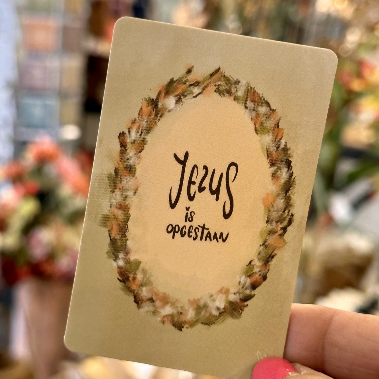 Jezus is opgestaan | Minikaartje