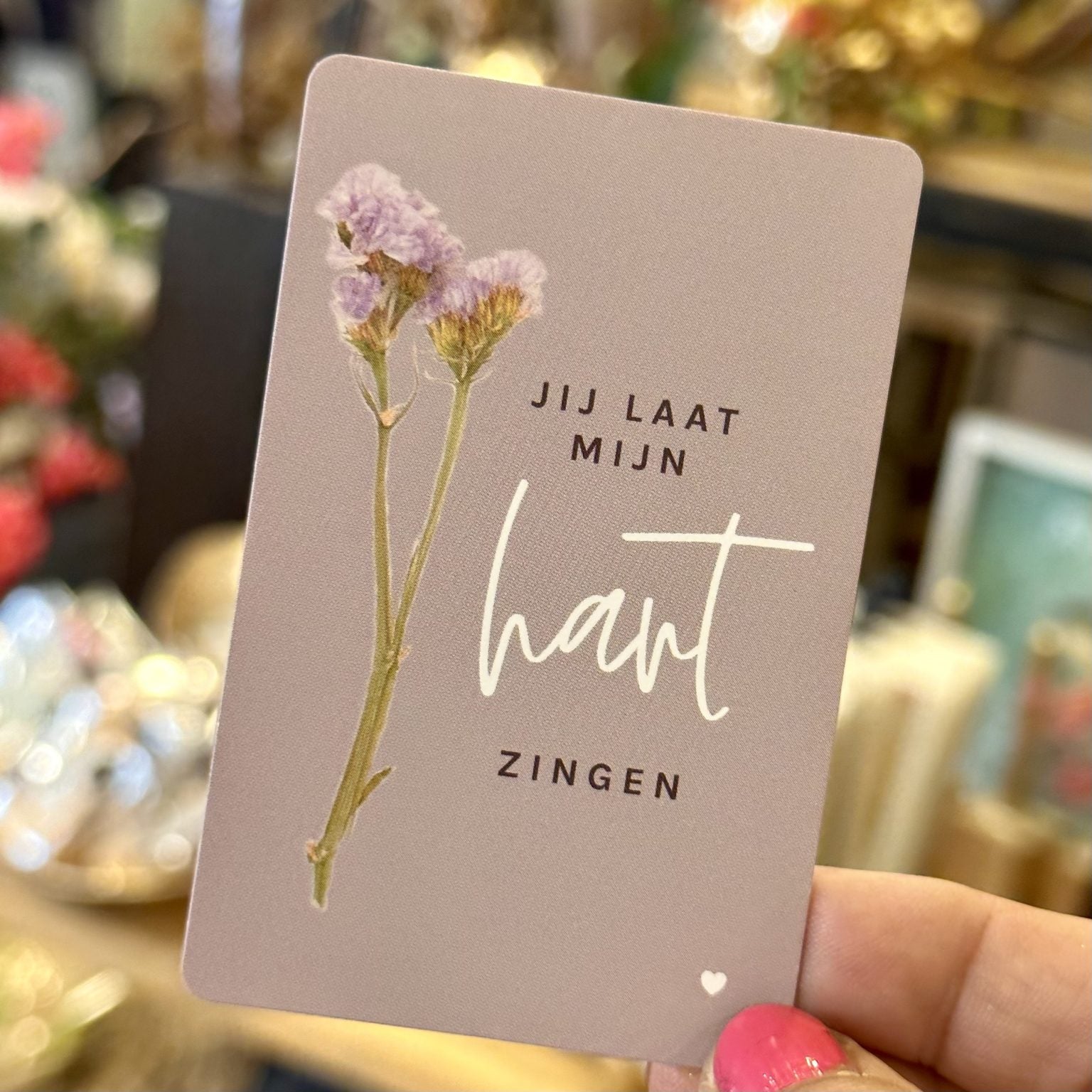 Jij laat mijn hart zingen | Minikaartje