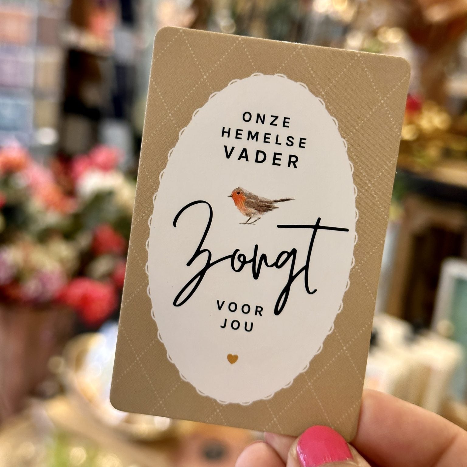 Onze Hemelse Vader zorgt voor jou | Minikaartje