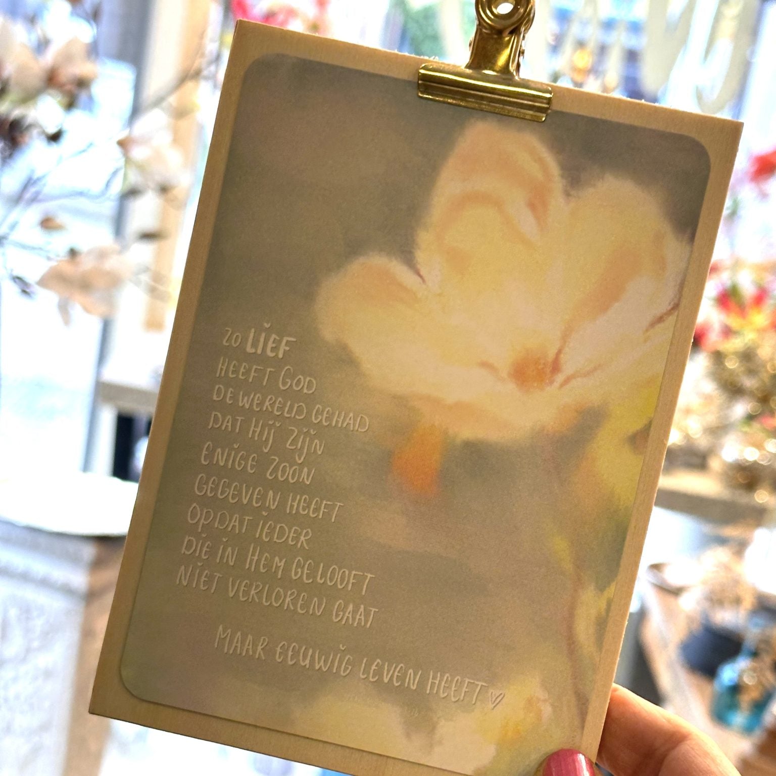 Zo lief heeft God de wereld gehad | (Interieur) kaart A6