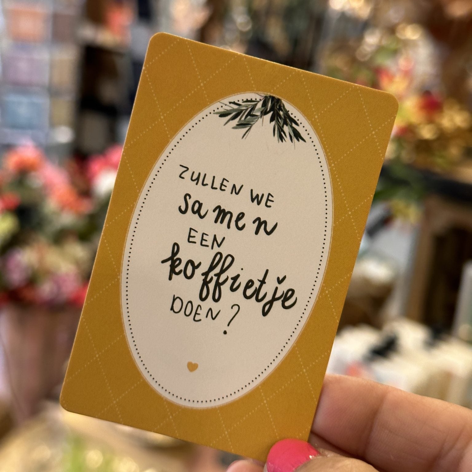 Zullen we samen een koffietje doen | Minikaartje