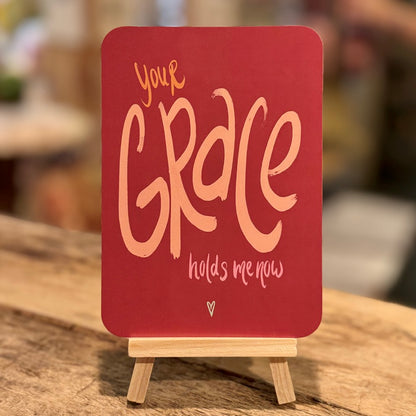 Your Grace Holds Me Now | Bordeaux | Genade & Loslaten | A6 (interieur)kaart