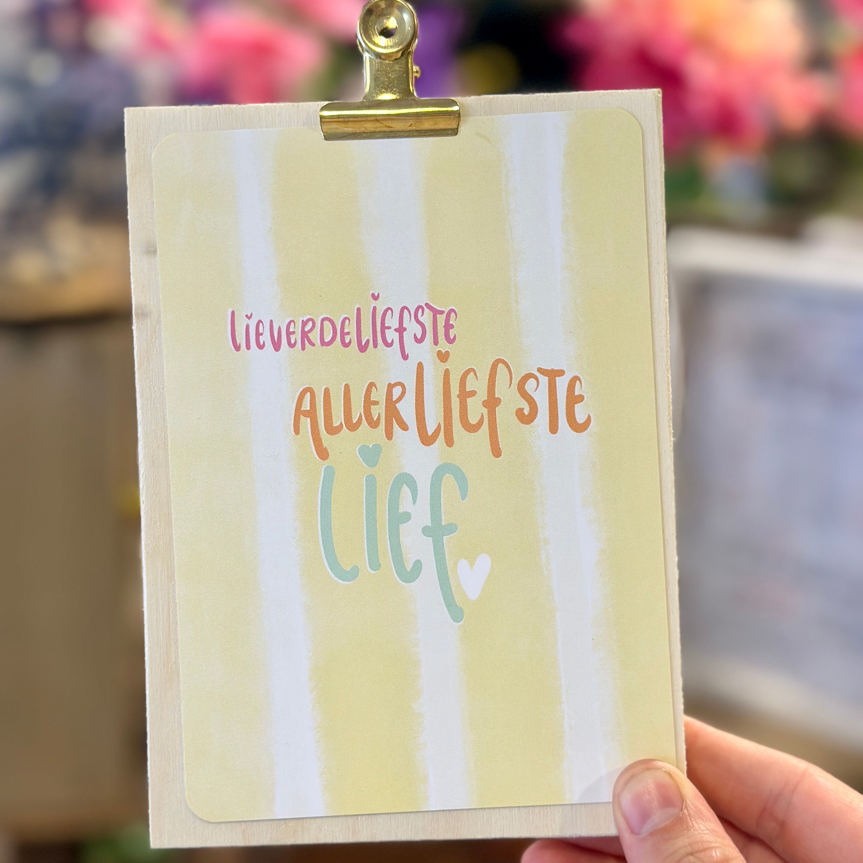 Lieverdeliefste Allerliefste Lief | (interieur) kaart A6