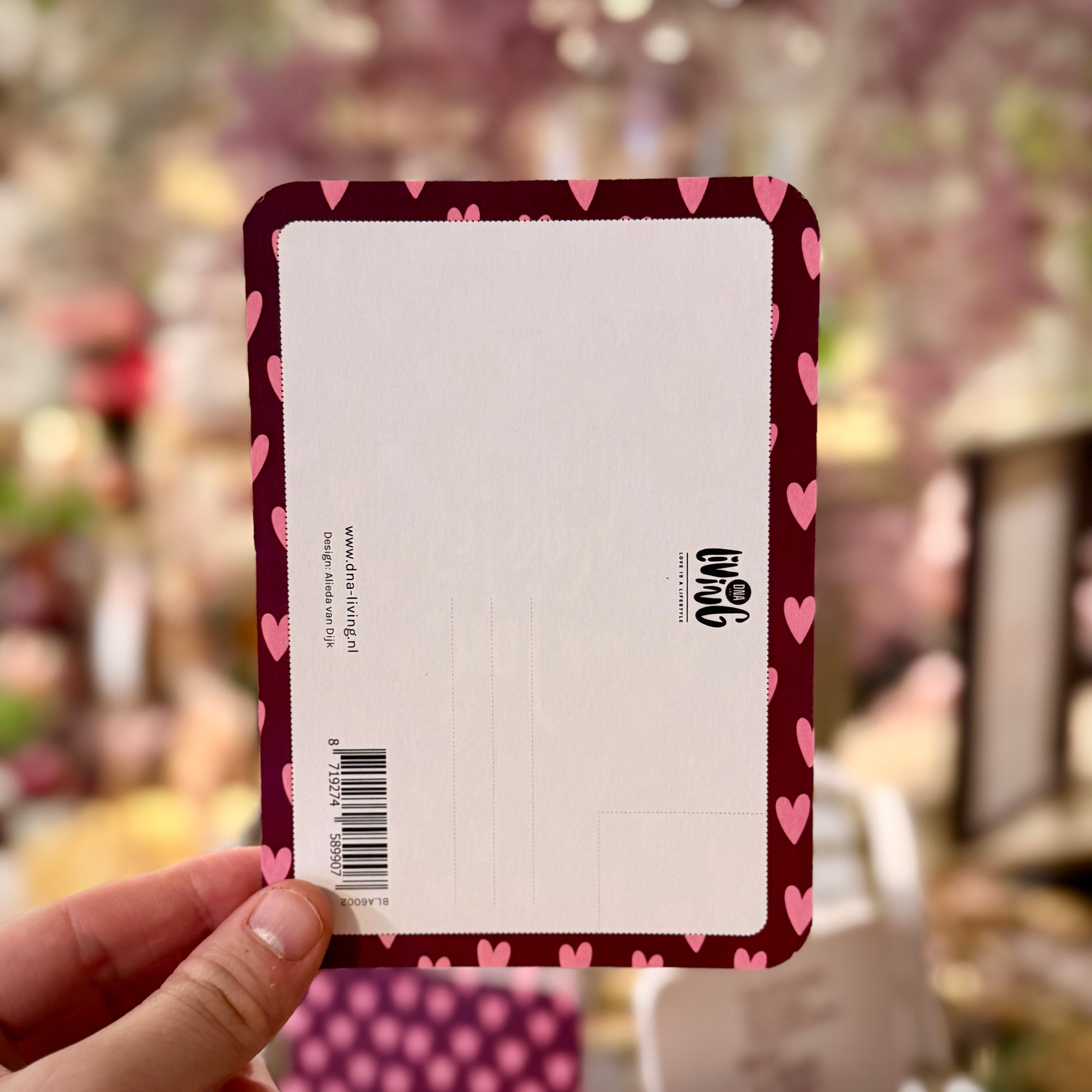 Heel veel hartjes | Bordeaux | A6 kaart