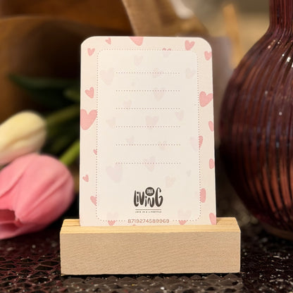 Heel veel Hartjes | Creme | Minikaartje