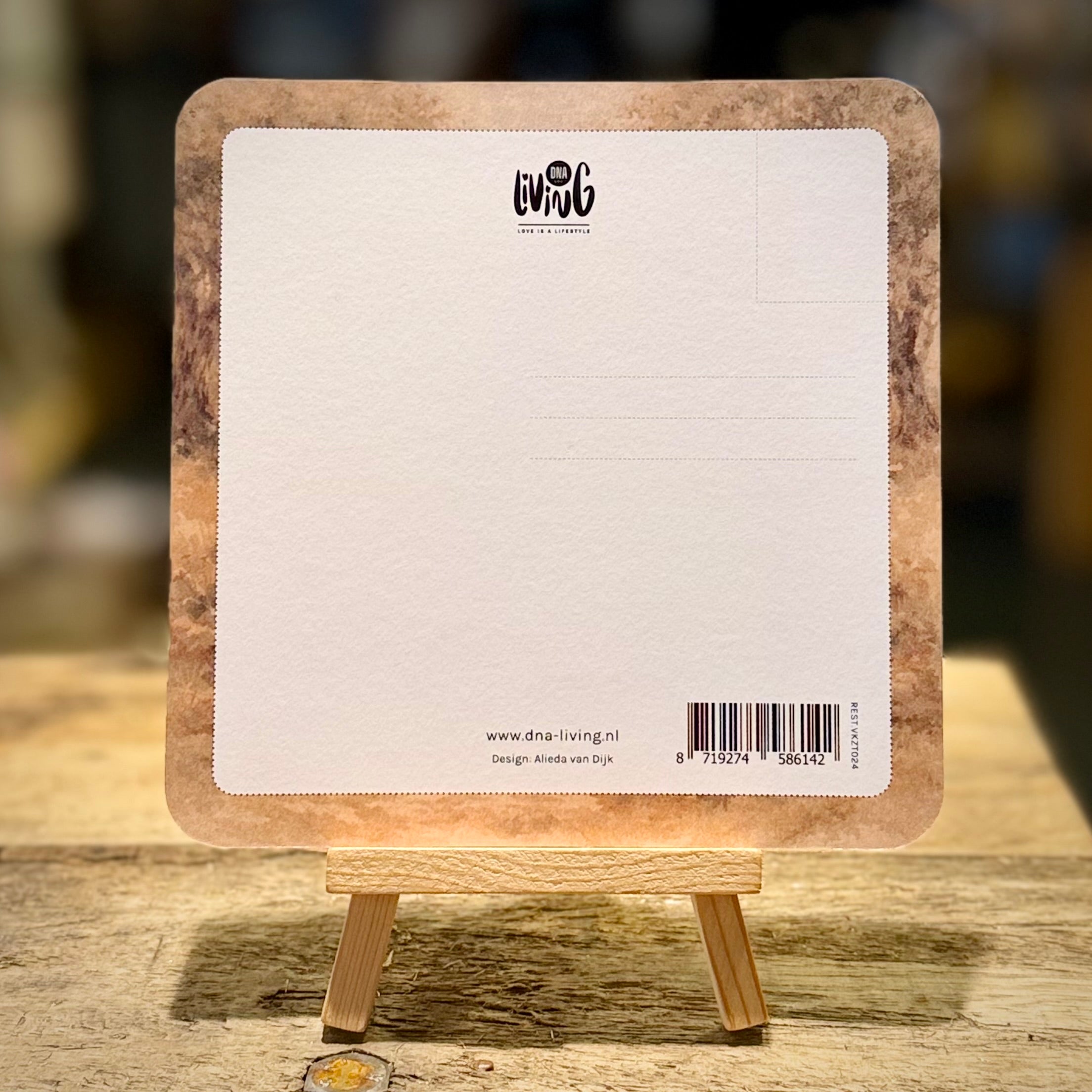 De HEERE Is Mijn Herder | Blanco | Vierkante Kaart