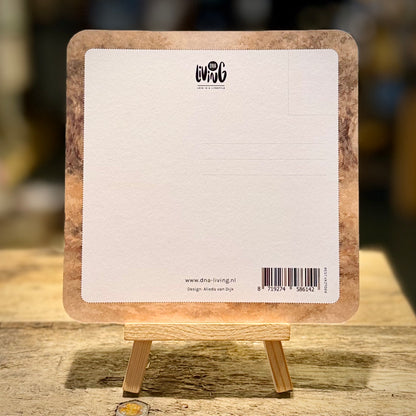 De HEERE Is Mijn Herder | Blanco | Vierkante Kaart