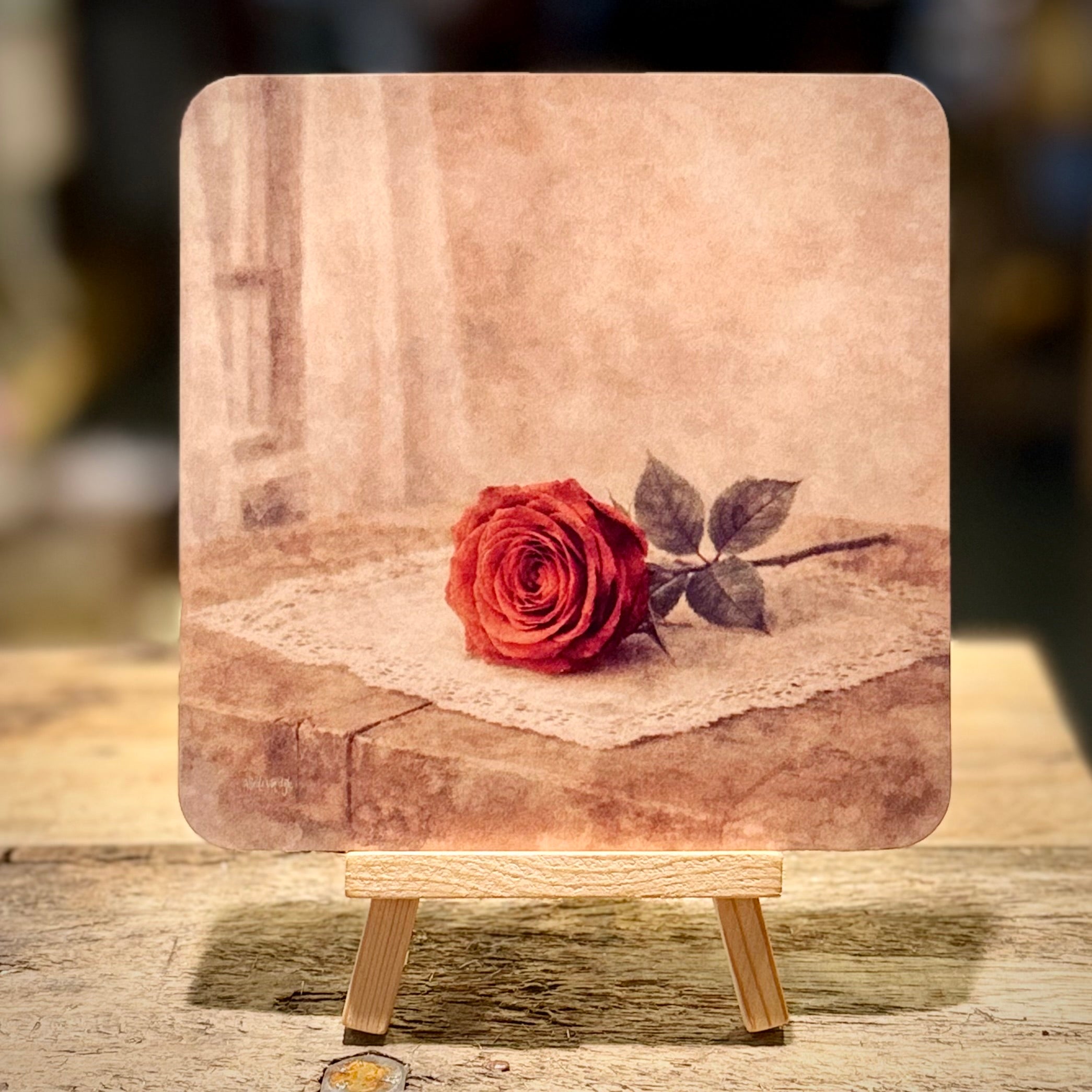 Sterke Kracht En Alles Van Hem | Blanco | Vierkante Kaart