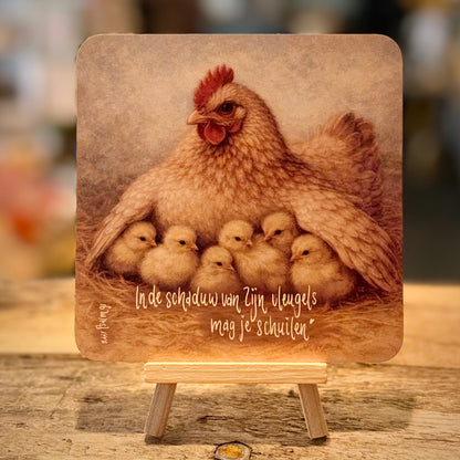 In De Schaduw Van Zijn Vleugels | Vierkante Kaart